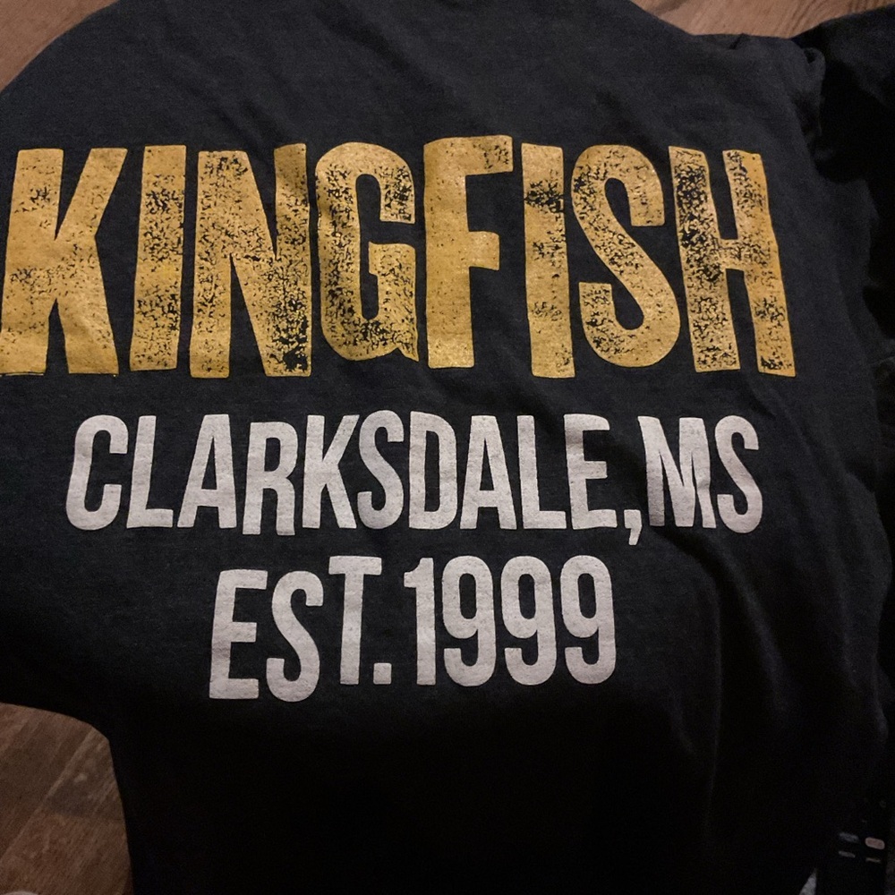 Black and Gold Kingfish T-Shirt‎